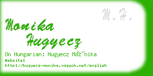 monika hugyecz business card